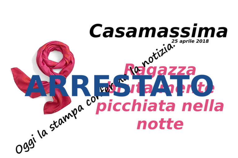 Casamassima: arrestato l’aggressore del 25 aprile scorso.