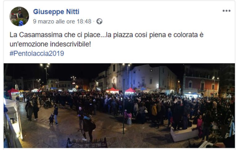 Per Giuseppe Nitti un’emozione indescrivibile!