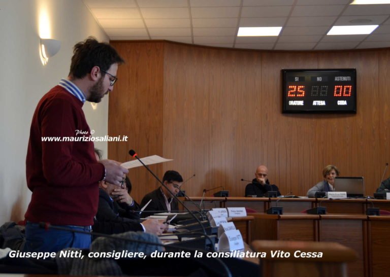 Casamassima. Giuseppe Nitti da consigliere, con Cessa, la “pretese”.