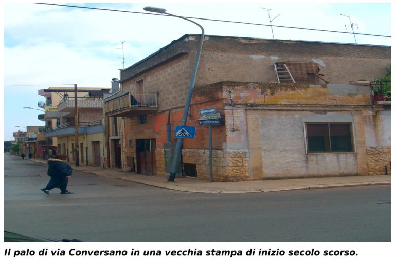 La storia del palo che pende in via Conversano.