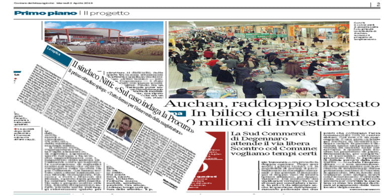 Nitti: ampliamento Auchan bloccato dagli avvisi di garanzia?