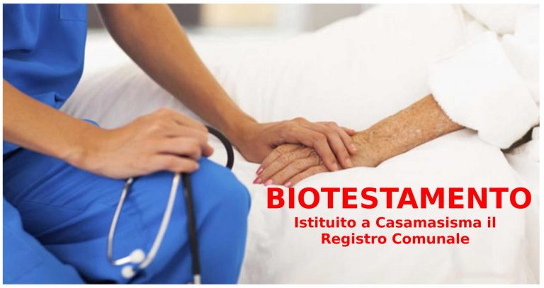 Casamassima e il biotestamento: da oggi si può.