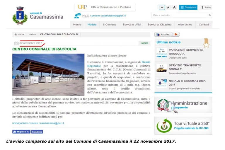 La polemica di fine anno: protagonista Vito Cessa.