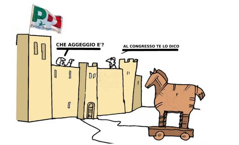 Come se un cavallo di Troia apparisse all’orizzonte.