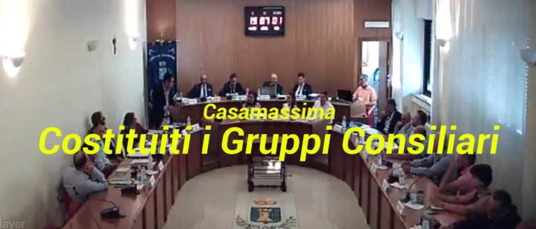 Costituiti i Gruppi Consiliari. Costituiti i Gruppi Consiliari.