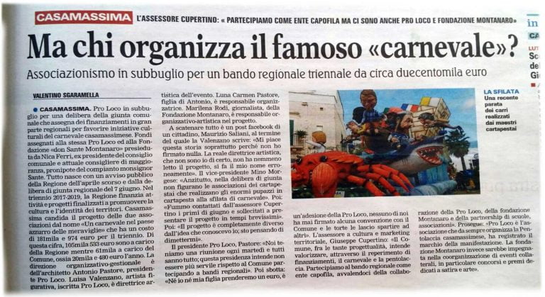 Ma che succede alla Pro Loco di Casamassima?