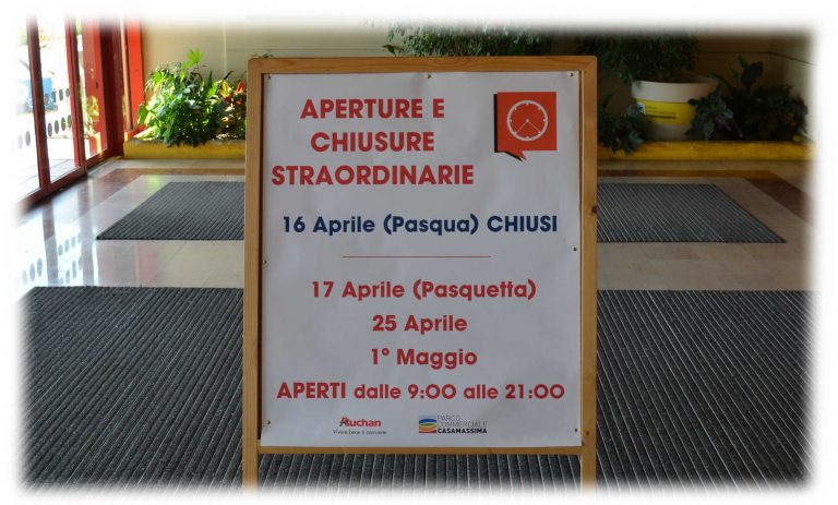 Le aperture straordinariamente straordinarie.