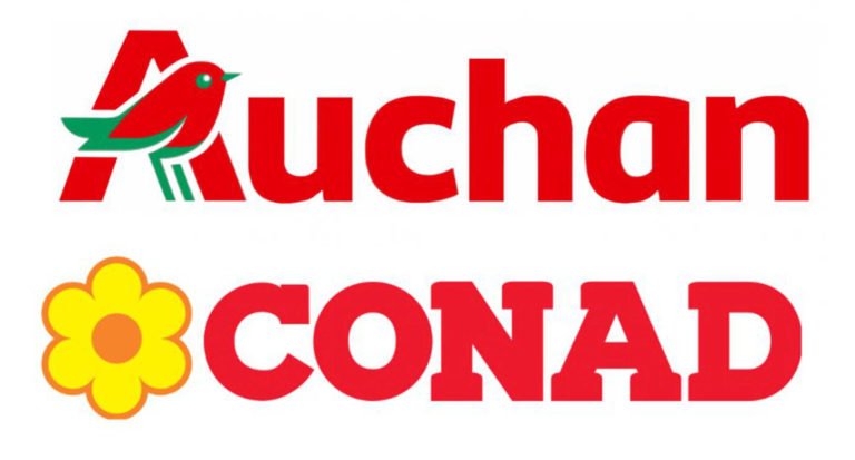 Dall’uccello Auchan alla margherita Conad.