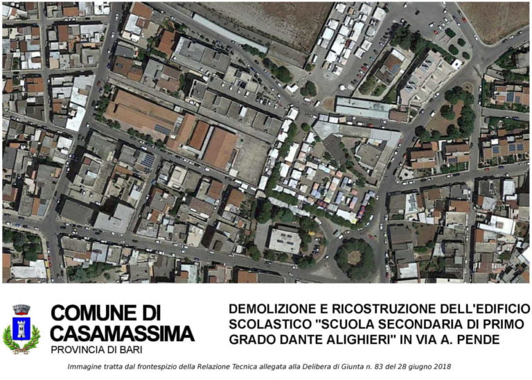 Scuola Dante Alighieri: da abbattere e ricostruire. Le risultanze della Relazione Colapietro & Fiore.