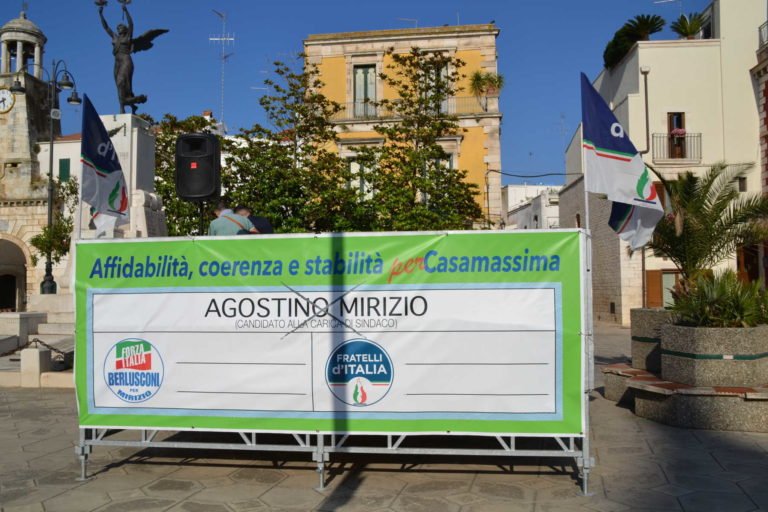 Agostino Mirizio: il comizio di sabato 26 maggio