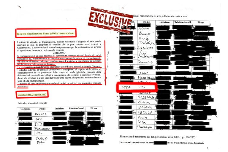 Esclusivo – Anche la firma del Sindaco Cessa, compare
