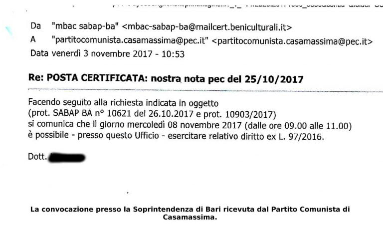 Altri interrogativi sulla concessione dei locali al Comitato San Rocco. Il Partito Comunista ed i nuovi documenti. Altri interrogativi sulla concessione dei locali al Comitato San Rocco. Il Partito Comunista ed i nuovi documenti.