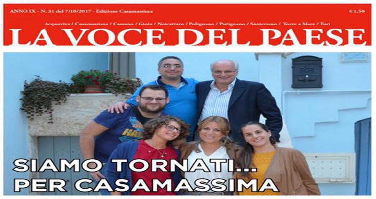La (Nostra) Voce del Paese, sentenziarono.